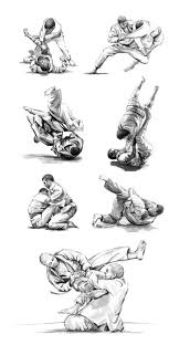 16 Jiu Jitsu Drawings Jiu Jitsu Drawings Illustration