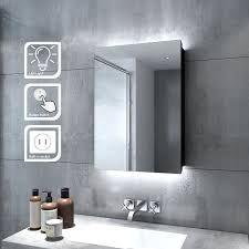 These mirrored bathroom wall cabinets are the pièce de résistance of bathroom furniture. Elegant Illuminated Bathroom Mirror Cabinet With Lights And Shaver Socket Wall Mounted Led Bathroom Mirror With Shelf 500mm