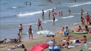 Sant sebastià beach is located in barcelona, catalonia, spain. Playa De Sant Sebastia Sitges Spain Youtube