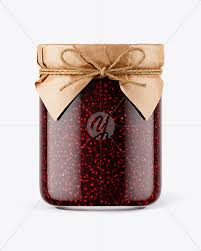 Download Glass Raspberry Jam Jar With Paper Cap Mockup In Jar Mockups On Yellow Images Object Mockups