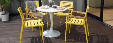 Color Your World Happy With Stackable Modern Outdoor Chairs With A Durable Rust Proof Frame Outdoor Dining Table Dining Chairs Outdoor Dining Chairs
