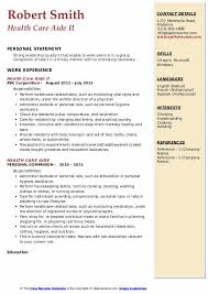 For writing tips, view this sample cover letter for a medical assistant, or download the medical assistant cover letter template in word. Health Care Aide Resume Samples Qwikresume