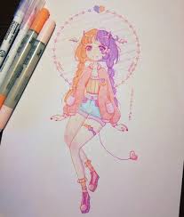 Collection by lola van der neut. Pink Kawaii Pastel Anime Girl