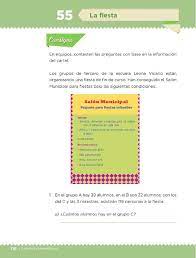 Libro matematicas 1 secundaria editorial castillo contestado. La Fiesta Bloque Iv Leccion 55 Apoyo Primaria