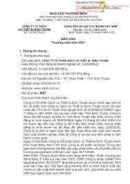 Báo cáo thường niên 2021 -Trang 1