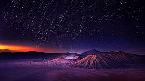 Hd wallpapers and background images Shooting Stars Wallpaper Bromo Tengger Semeru National Park 1920x1080 Download Hd Wallpaper Wallpapertip