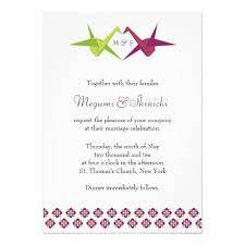 Origami Paper Crane Wedding Invitation Zazzle Com Paper Crane Wedding Crane Wedding Invitations Whimsical Wedding Invitations