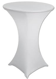 Amazon Com 30 Diameter X 42 Height White Spandex Highboy Table Cover Table Covers Table Cloth Highboy Table