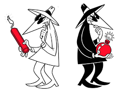 Black And White Spy Drawing Spy Vs Spy Mad Magazine Cartoonist Couple Halloween Costumes