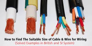 how to find the suitable size of cable wire si