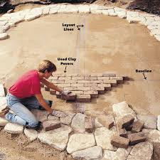 Choosing the right pattern to suit the shape of your walkway (and your skill level) can drastically reduce your work time. Build A Stone Patio Or Brick Patio Diy