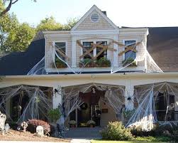You can put it in a doorway or hang it from the ceiling for a fun decoration. Halloween Design Ideas Pictures Remodel And Decor Halloween Outside Halloween House Halloween Haunted Houses