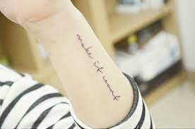 Make It Count Tattoo On The Left Forearm Forearm Tattoo Quotes Forearm Script Tattoo Tattoo Quotes