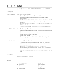 personal chef resume examples and tips