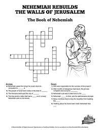 Printable bible puzzles and activity sheets. Book Of Nehemiah Sunday School Crossword Puzzles The Book Of Nehemiah Is Packed Full Sunday School Crossword Sunday School Lessons Kids Sunday School Lessons