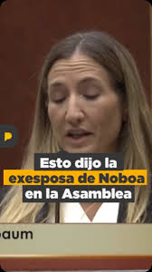 "Mi exesposo ahora usa el Estado para alejarme de mi hija", afirmó Gabriela  Goldbaum, exesposa de Daniel Noboa, durante su comparecencia en la Asamblea  por el #8M.