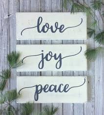 Love Joy Peace Signs Christmas Wood Signs Christmas Decor Rustic Wall Decor Ru Christmas Signs Wood Christmas Decorations Rustic Easy Christmas Diy