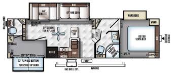 A full kitchen and dining area saves you money on food in the long run. Bunkhouse Fifth Wheel Rv Floorplans So Many To Choose Wilkins Rv Blog