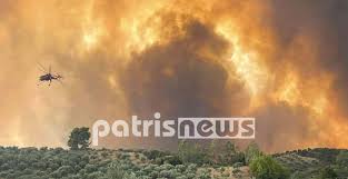 Δύο μεγάλα πύρινα μέτωπα σε χελιδόνι και λάλα. Wrkpofpmevywmm