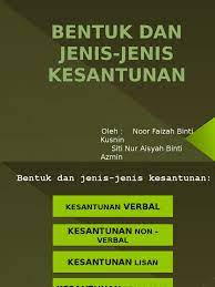 Bentuk dan jenis kesantunan angela bong wei chin & su sze sze. Bentuk Dan Jenis Jenis Kesantunan