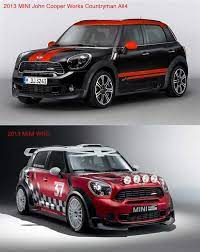 2013 Mini John Cooper Works Countryman All4 Vs 2013 Mini Wrc In 2021 Mini Cooper Countryman John Cooper Works Mini Countryman