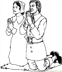 Free printable thanksgiving coloring pages for kids. Pilgrims Praying 2 Coloring Page For Kids Free Thanksgiving Day Printable Coloring Pages Online For Kids Coloringpages101 Com Coloring Pages For Kids