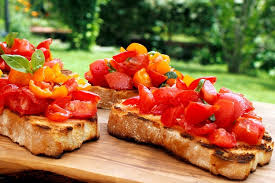 Serve warm or at room temperature. Tomato Bruschetta Eataly