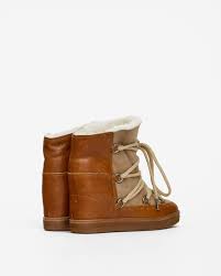 Nowles Snow Boots Woman camel | ISABEL MARANT Official online store