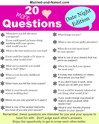 From questions about a favorite film to inquiries pertaining to trust and intimacy, here are 50 sample questions for couples to use to get to know each other better. Romantic Quiz Questions The Ultimate Romance Quiz