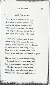 Any list of poetic songs must include this song. Ode Poems