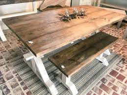 Rustic Pedestal Farmhouse Table With Benches Provincial Brown Etsy Farmhouse Table With Bench Farmhouse Table Diy Dining Room Table