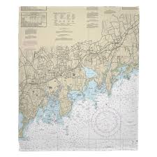 Ct Stamford Norton Ct Nautical Chart Blanket Nautical