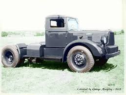 Image result for Brockway Light Blue 1950 Truck