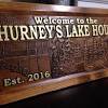 Personalized lake rules wall hanging; 3