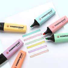 Its 0.3mm fineliner tip and cushioned tip means that it. Stabilo Boss Original Pastel Highlighter Pen Soft Color Marker Liner Drawing Painting School A6507 Buy At A Low Prices On Joom E Commerce Platform