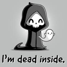 I M Dead Inside Funny Cute Nerdy Shirts In 2020 Cute Cartoon Drawings Grim Reaper Art Grim Reaper Tattoo