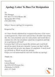 Apology Letter Template To Boss Manager Sample Examples Best Letter Template Lettering How To Apologize Letter To Boss