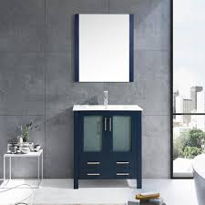 It's classic and will be more timeless than green. Lexora Volez 30 Color Navy Blue Bathroom Vanity With Mirror