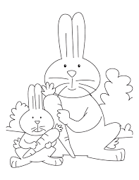Picture of carrot coloring pages : Mother Rabbit And Kit Eating Carrot Coloring Page Coloring Pages Coloring Pages For Kids Easter Coloring Pages