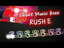 View and download rush music notes. Rush E