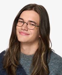 Merrill Round Black Glasses for Men