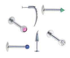 Image result for Labret Jewelry