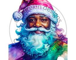 Black Santa Claus PNG