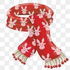 Christmas Red Scarf With Deer Pattern Scarf Clipart Christmas Red Png Transparent Clipart Image And Psd File For Free Download Red Christmas Background Red Christmas Deer Pattern