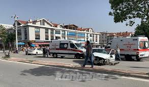 3 yaralı hakkında ilettiği tüm haberler. Konya Da Iki Otomobil Kafa Kafaya Carpisti 3 Yarali