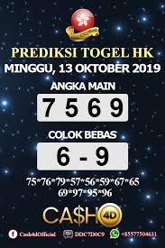 Prediksi Togel Hongkong Minggu 13 Oktober 2019 Rabu Minggu Selasa