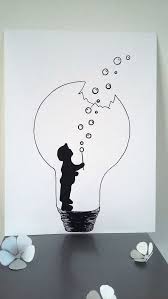 Black And White Light Bulb Drawing Poster Illustration Black And White Light Bulb The Strength Of Childhood Posters Illustrations Posters By Stefe With Images Art Drawings Pencil Art Drawings Sketches