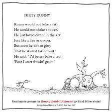 Read all poems of shel silverstein and infos about shel silverstein. Runny Babbit Returns Another Billy Sook Silverstein Shel Silverstein Shel 9780062479396 Amazon Com Books