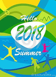 Hello Summer Festival 2018 Music Jazz Pop Disco Dance Club Holiday Colorful Modern Poster Flyer Brochure Cov Summer Poster Hello Summer Design Template