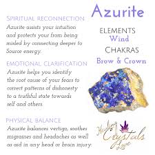Azurite Energy Crystals Crystals And Gemstones Crystal Therapy
